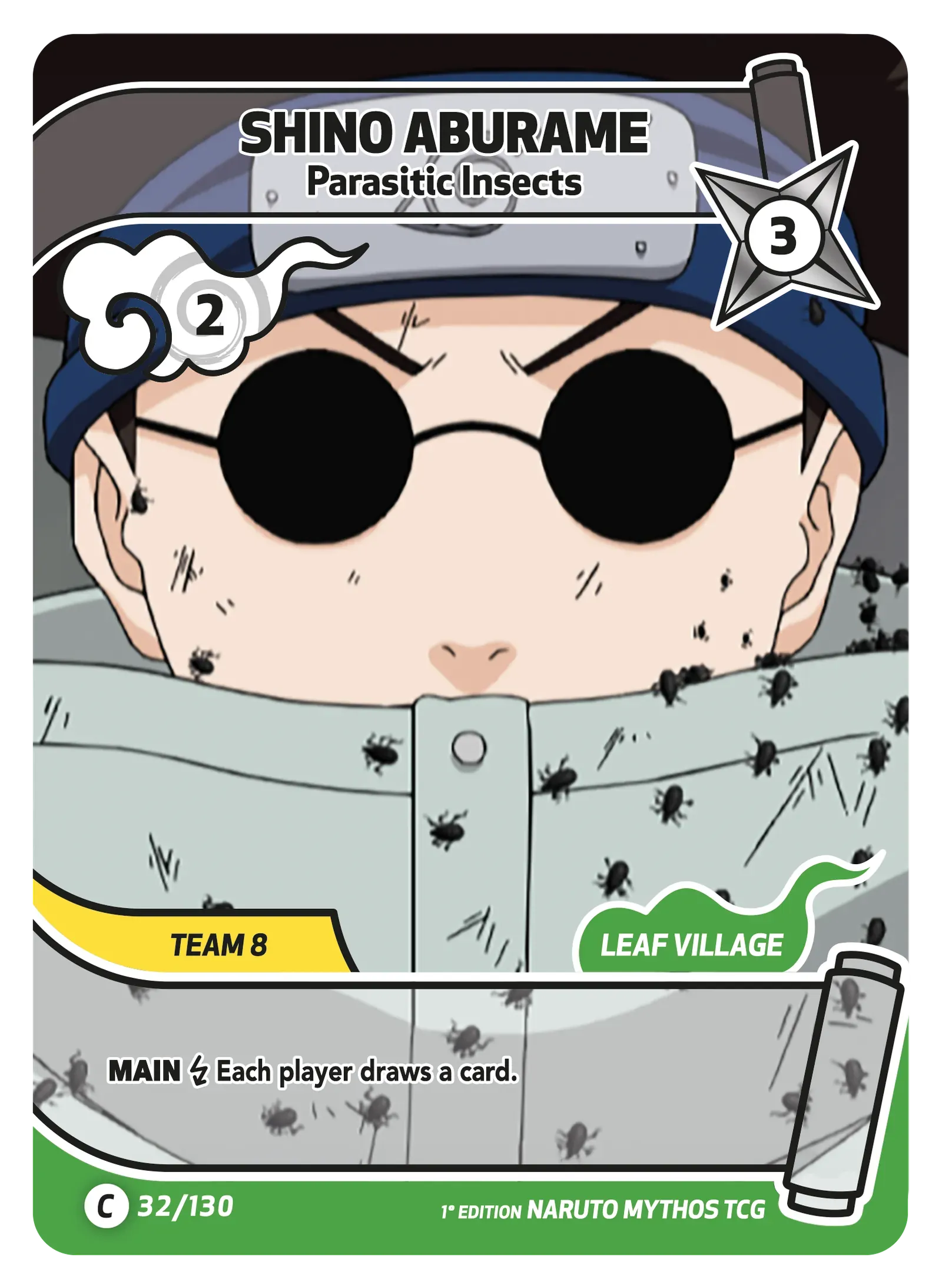 Shino Aburame — Pasożytnicze Owady