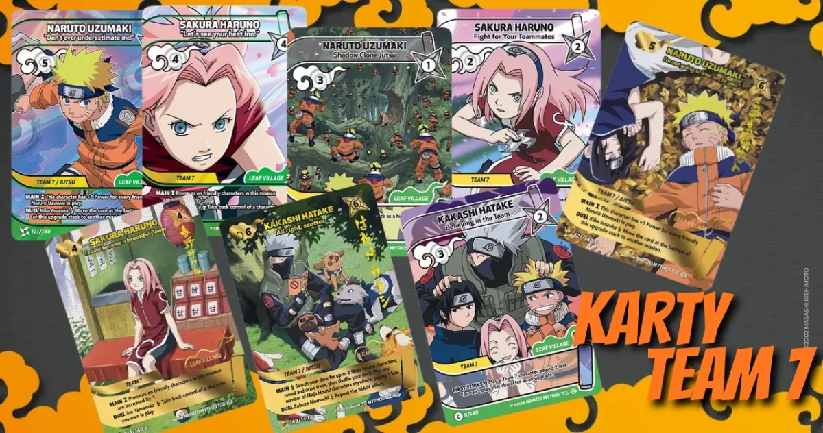 Карти Team 7 із сету Shinobi Shiren