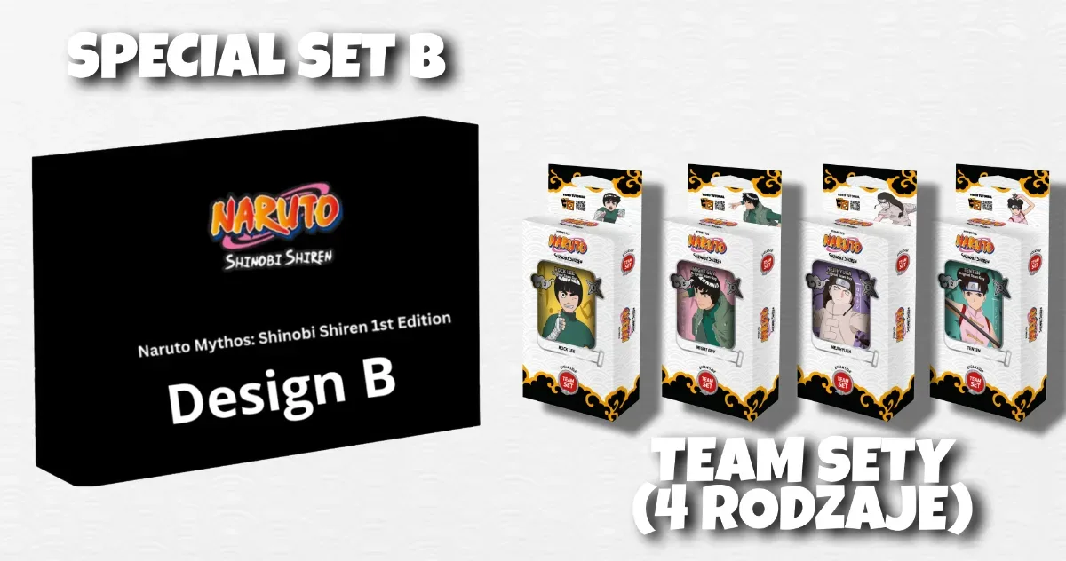 NARUTO MYTHOS 2ND SET Shinobi shiren special set b team sets